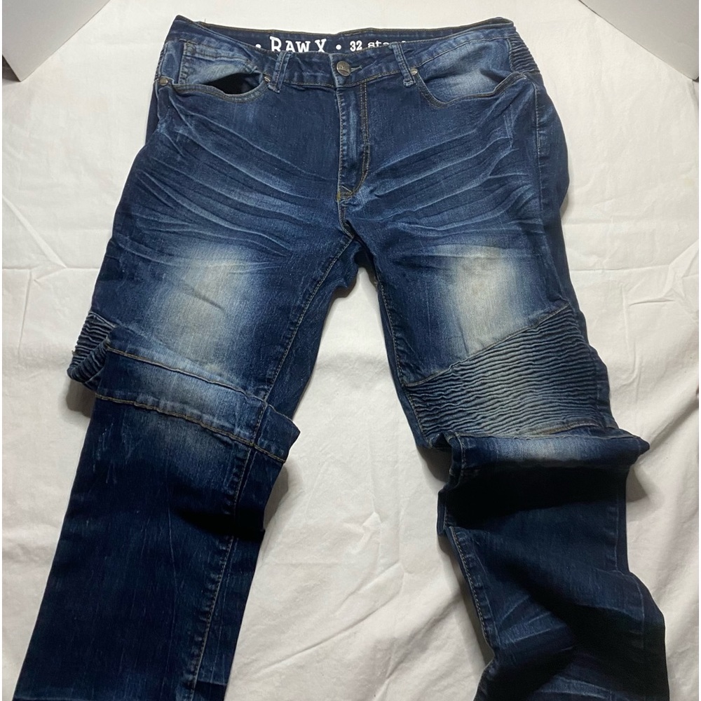 Raw X Standard Acid Wash Blue Jeans Size 32